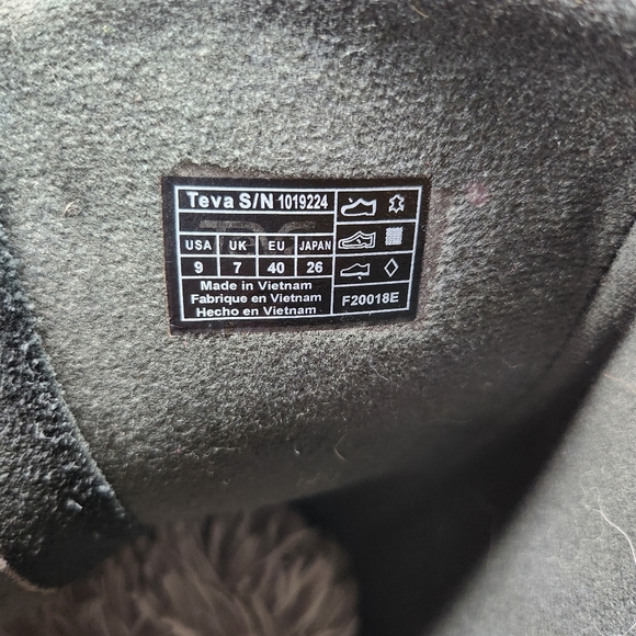 Teva | Tall Foxy Waterproof Leather Heeled Boots Size 9 - Picture 5 of 10